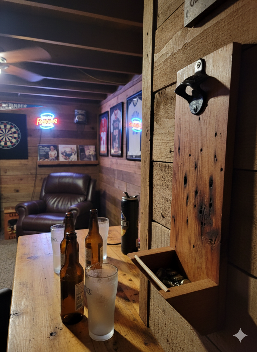 Wall mounted Bottle opener